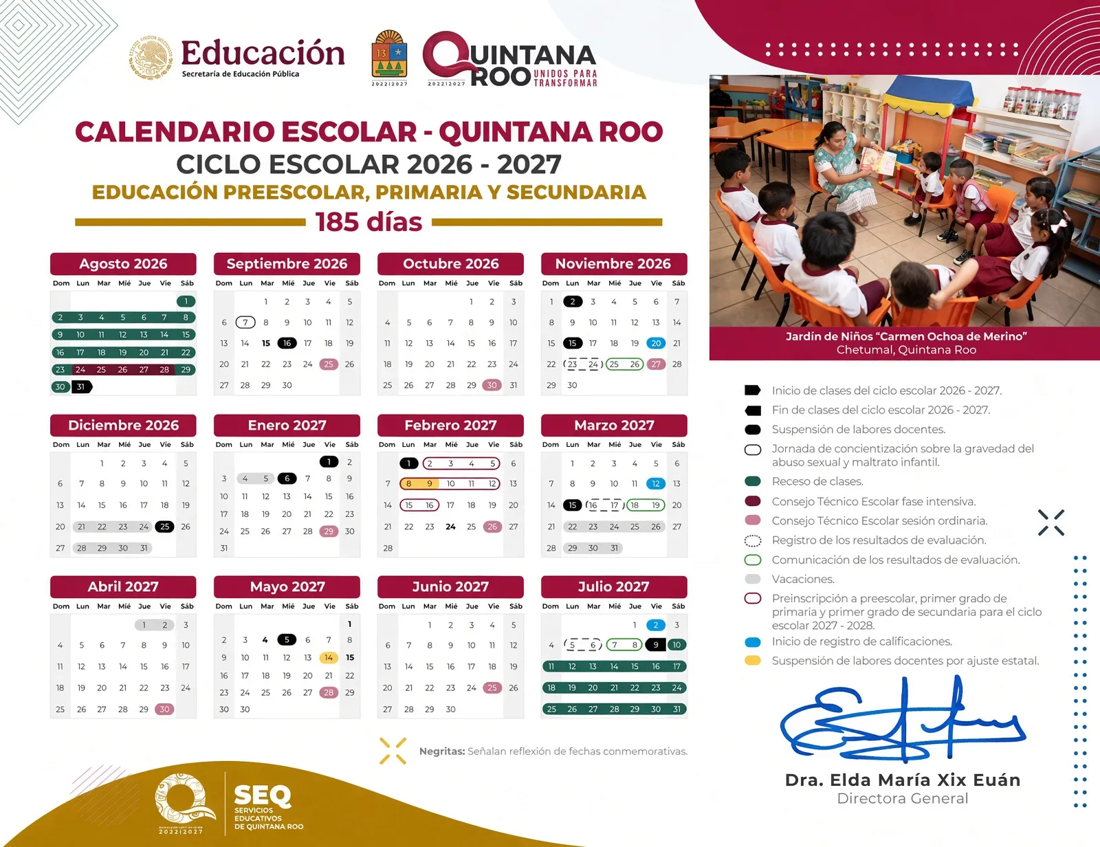 Calendario Escolar SEP 2026-2027