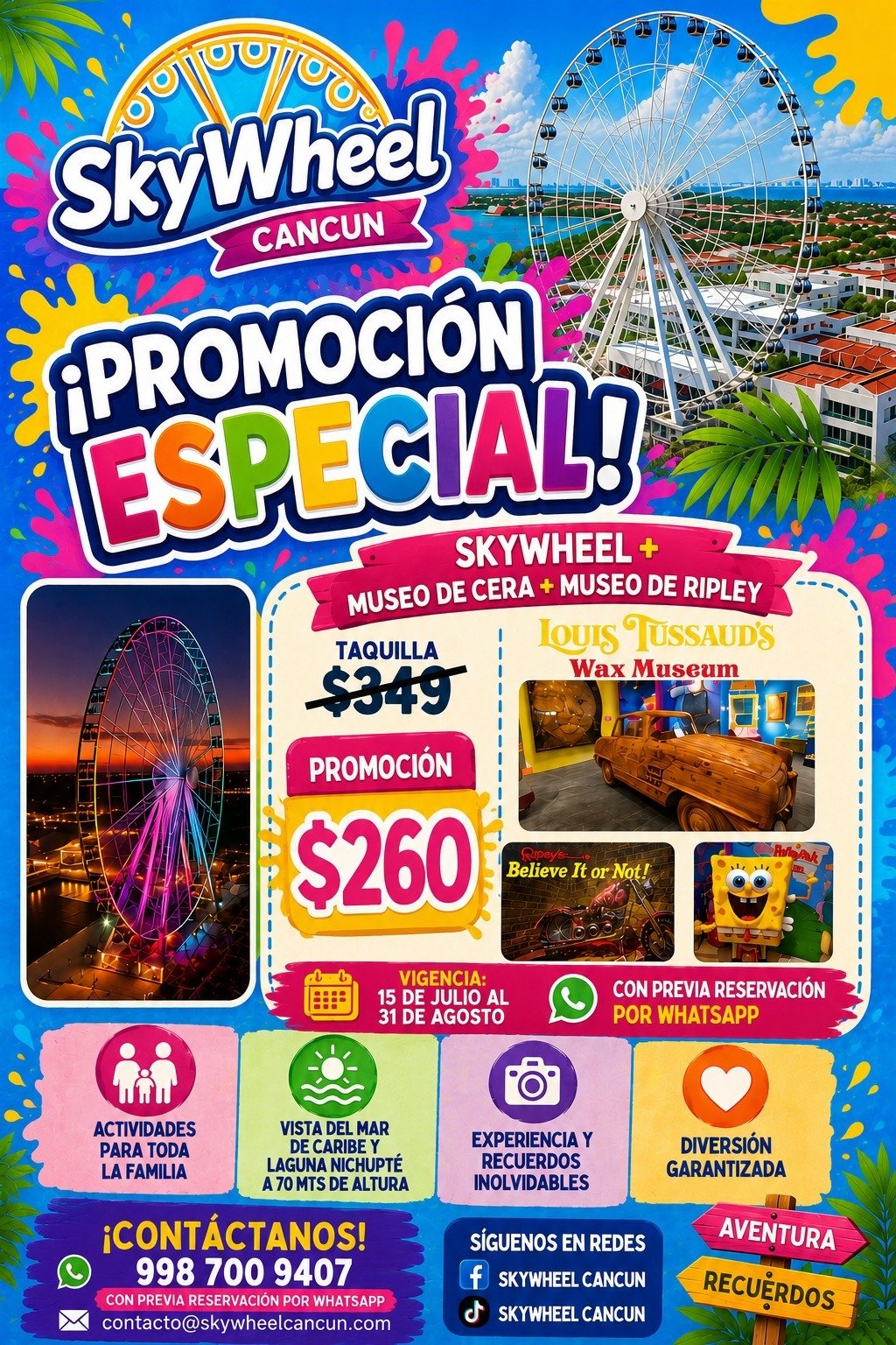 Promoción Skywheel Cancún