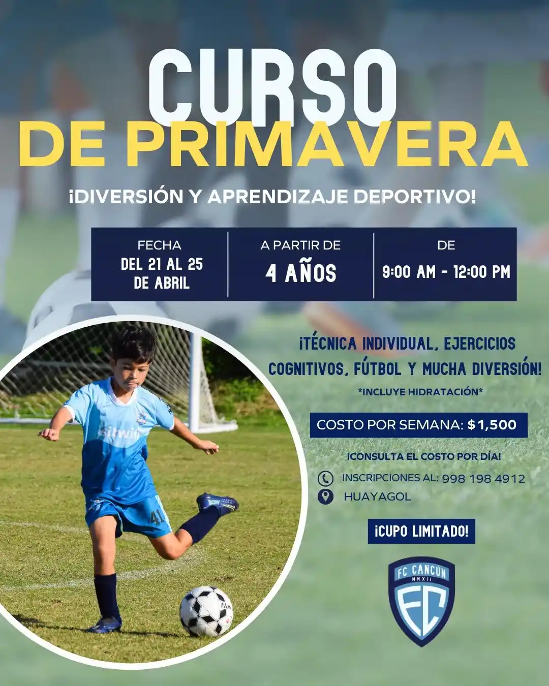Imagen de Curso de Primavera FC Cancún