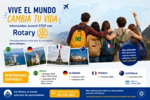 Nuevas oportunidades de intercambio juvenil STEP con Rotary 2026-2027