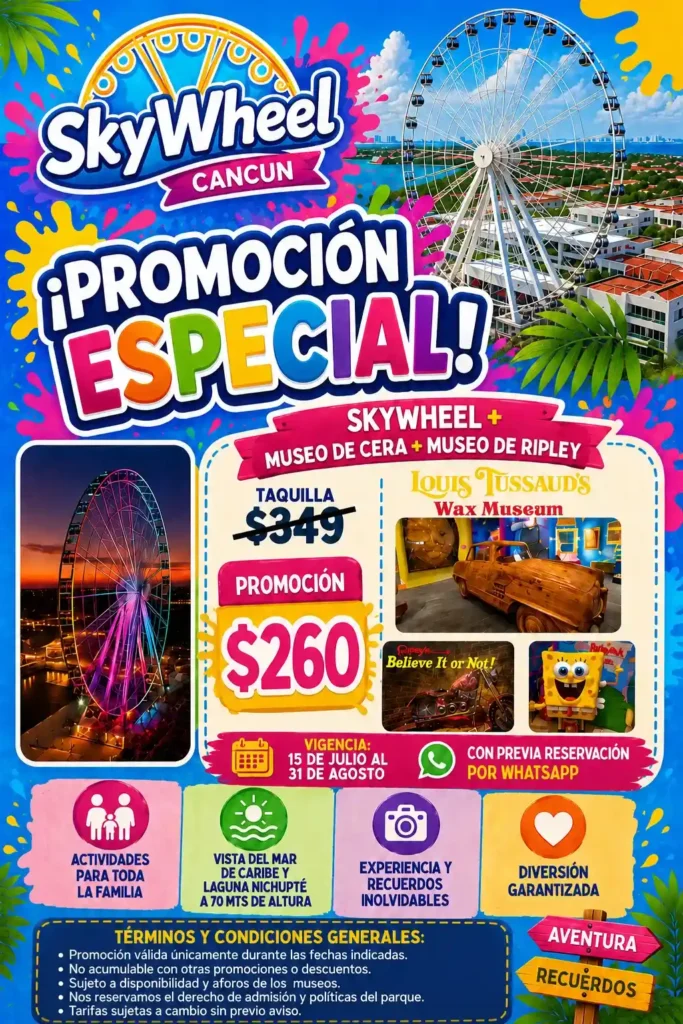 Promoción Especial Skyweel Cancun 2 curso de verano skyweel cancun 2